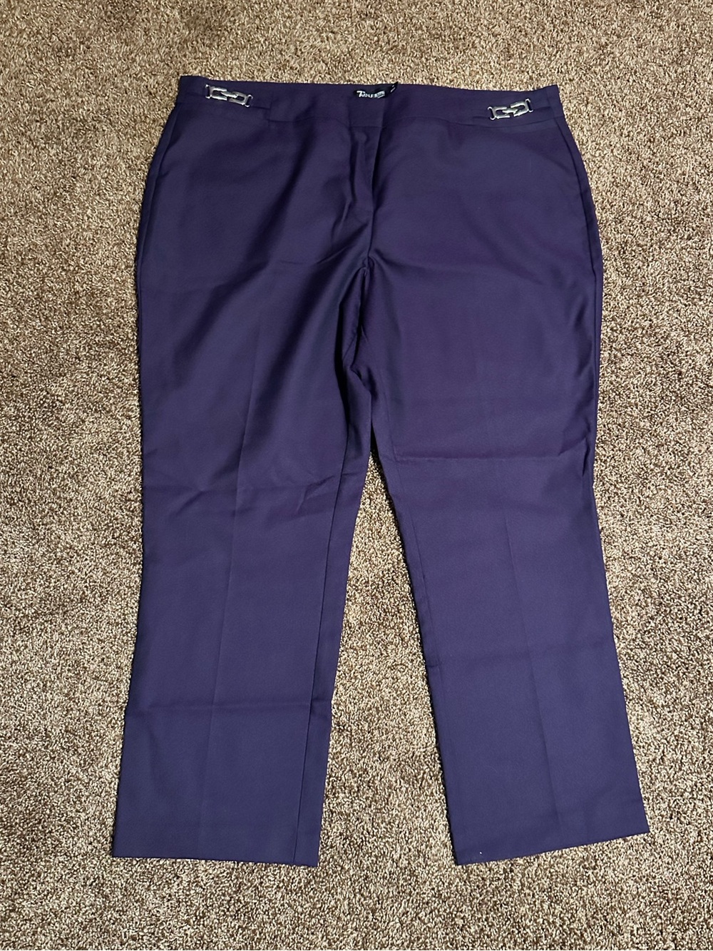 New York and Company Royal Purple Cropped Pants size 18